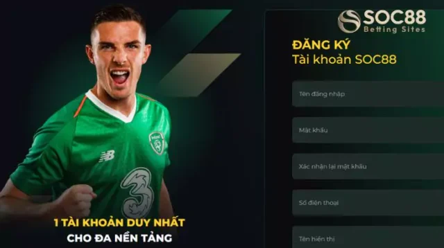 đăng ký tài khoản SOC88