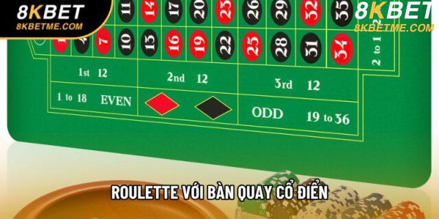 Roulette với bàn quay cổ điển